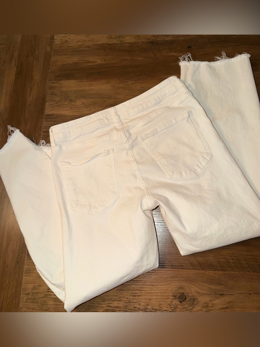 Kut from the Kloth Off-White Kelsey Ankle Flare Jeans - Picture 6 of 6